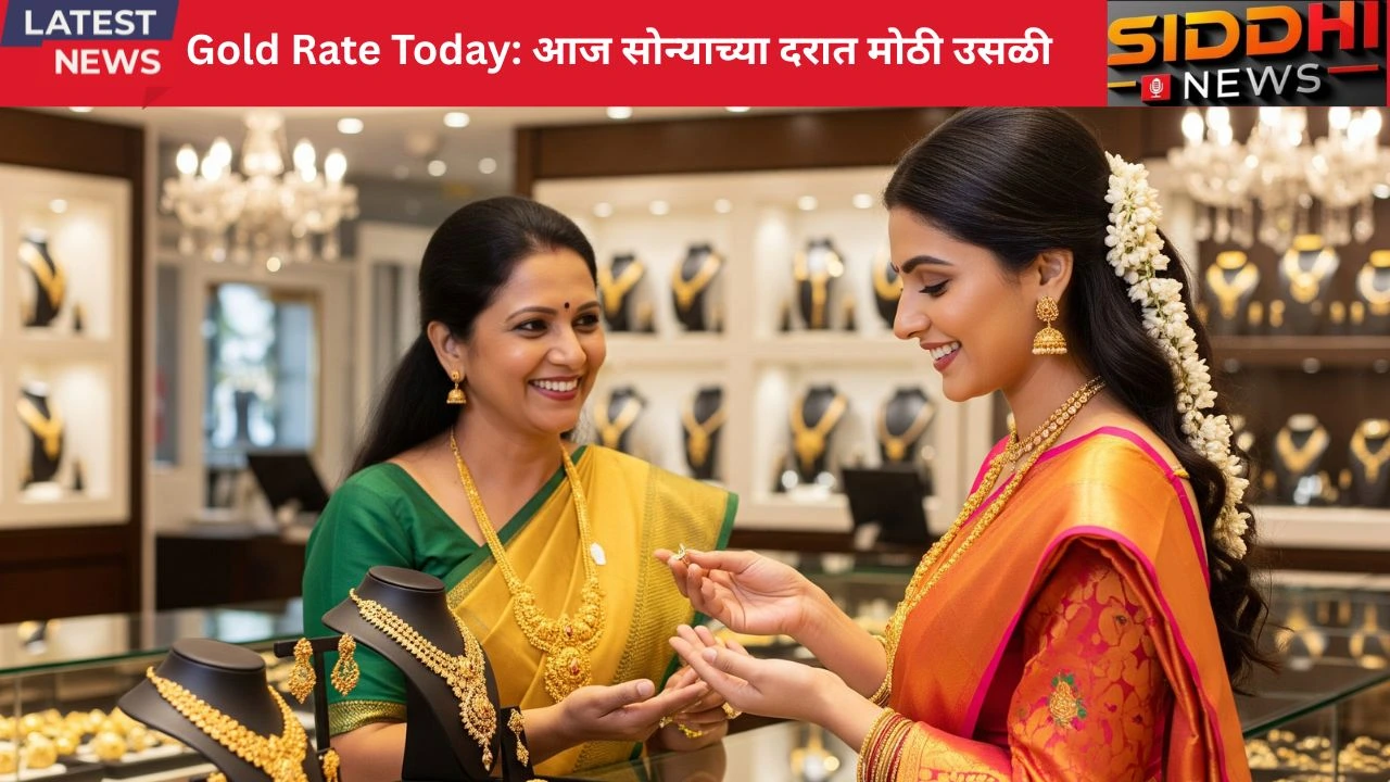 Gold Rate Today: आज सोन्याच्या दरात मोठी उसळी, ताजे भाव येथे पाहा