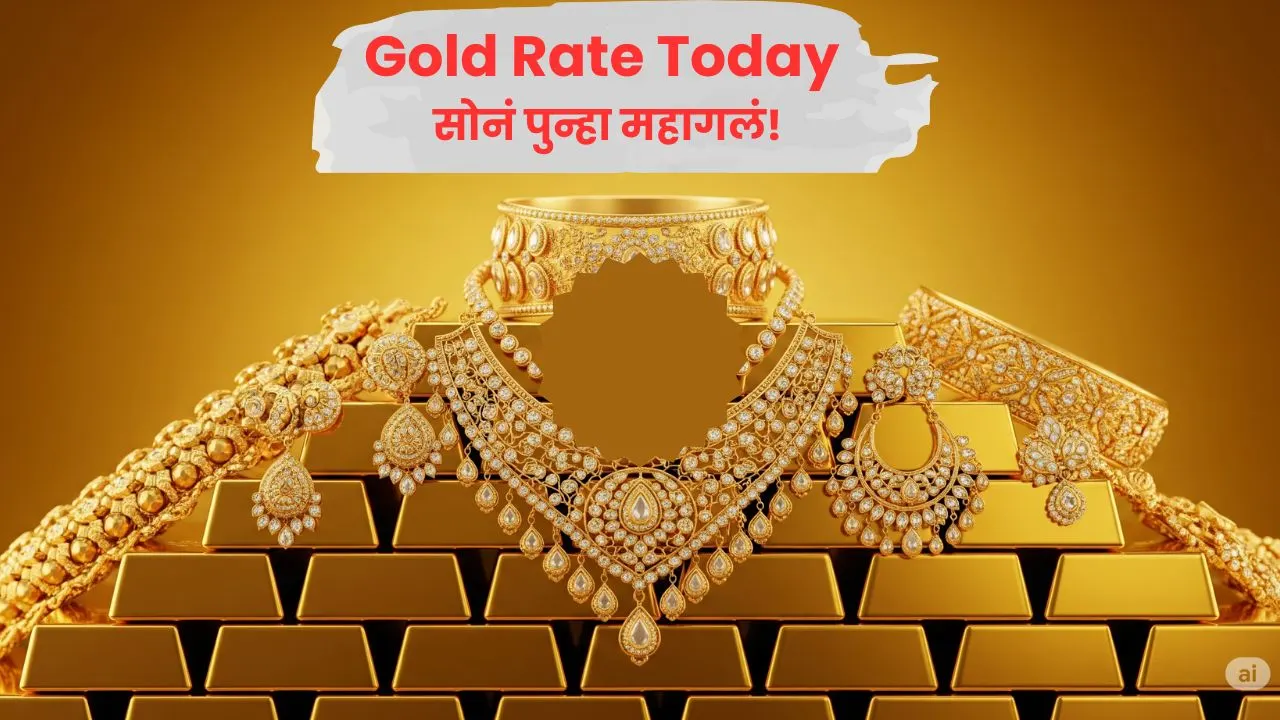 Gold Rate Today: सोनं पुन्हा महागलं! आजचे मुंबई-पुण्यातील दर काय?