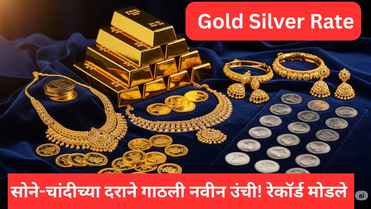 Gold Silver Rate:सोने-चांदीच्या दराने गाठली नवीन उंची! रेकॉर्ड मोडले