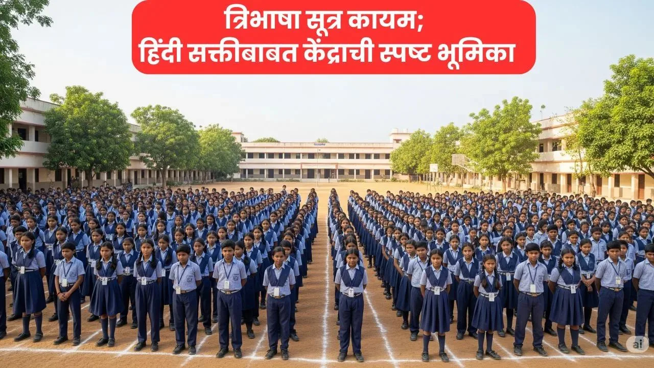 त्रिभाषा सूत्र कायम; हिंदी सक्तीबाबत केंद्राची स्पष्ट भूमिका