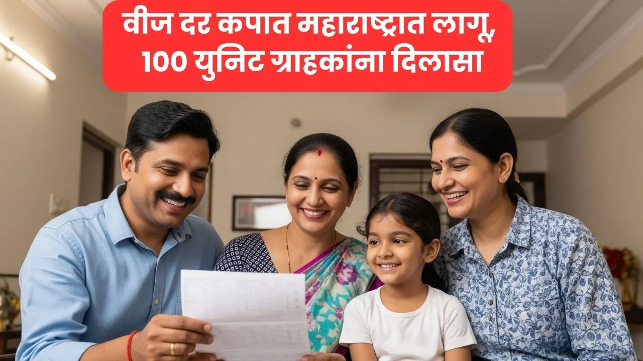 वीज दर कपात महाराष्ट्रात लागू, 100 युनिट ग्राहकांना दिलासा